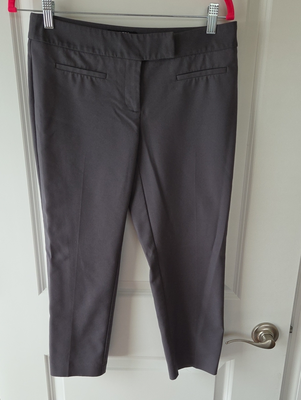 Women's Gray Cropped Dress Pants